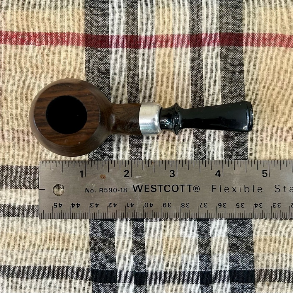 New Unsmoked Short Brown Wooden Smoking Pipe - Picture 4 of 5